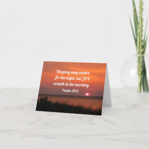 Psalm 30:5 Gråt kan vara hela natten Kort