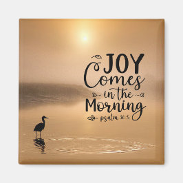 Psalm 30:5 Joy kommer på morgonen Bible Verse Magnet