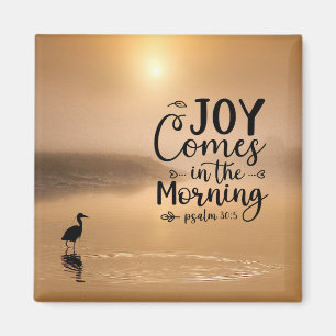 Psalm 30:5 Joy kommer på morgonen Bible Verse Magnet