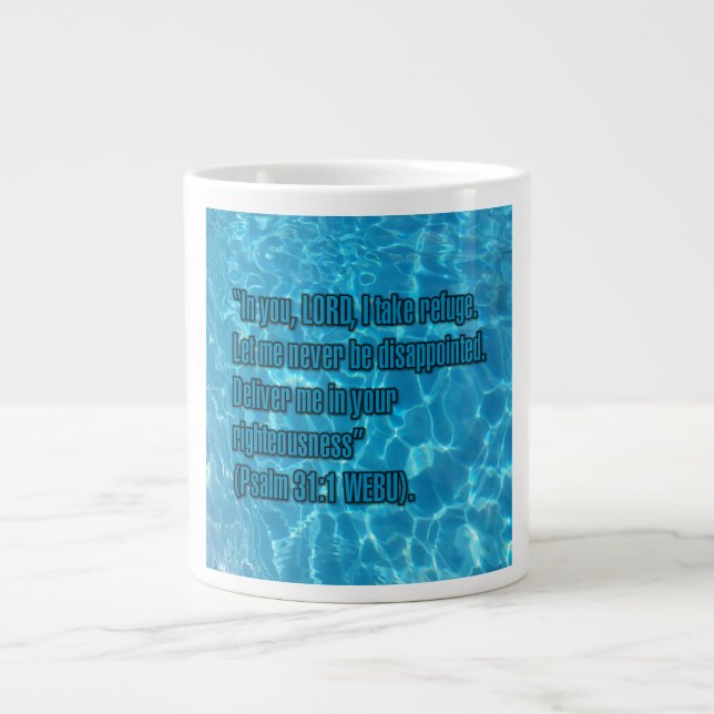 Psalm 31:1 WEBU Mugg Jumbo Mugg (Framsidan)