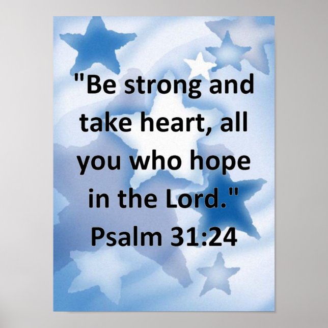 Psalm 31:24 poster (Framsidan)