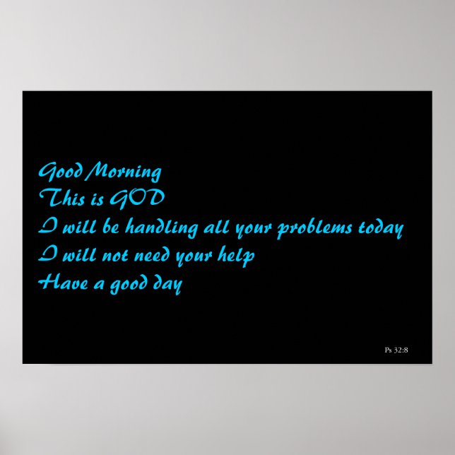 Psalm 32:8 poster (Framsidan)