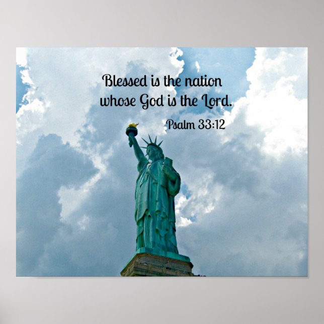 Psalm 33:12 poster (Framsidan)