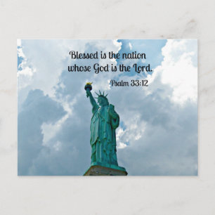 Psalm 33:12 vykort