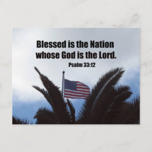 Psalm 33:12 vykort