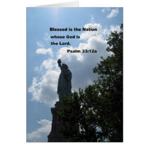 Psalm 33:12a hälsningskort