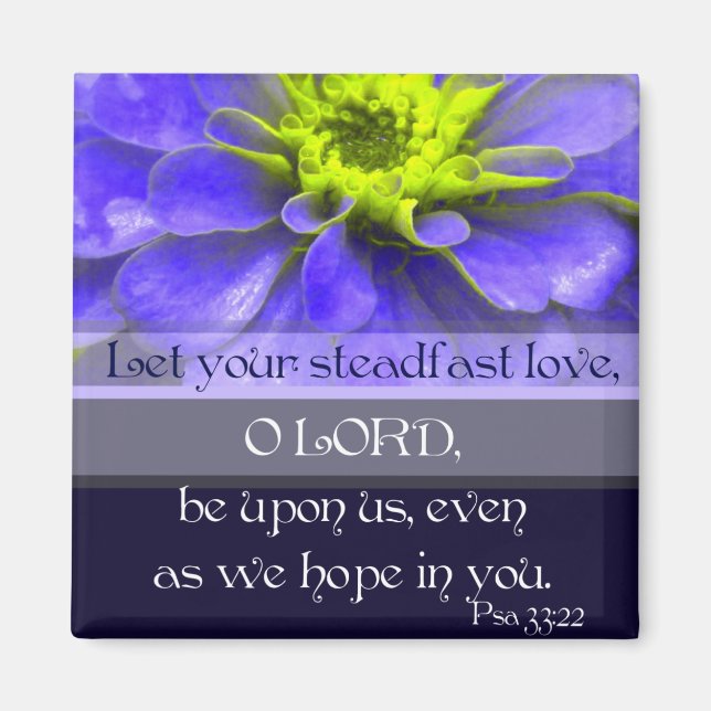 Psalm 33:22 magnet (Framsidan)