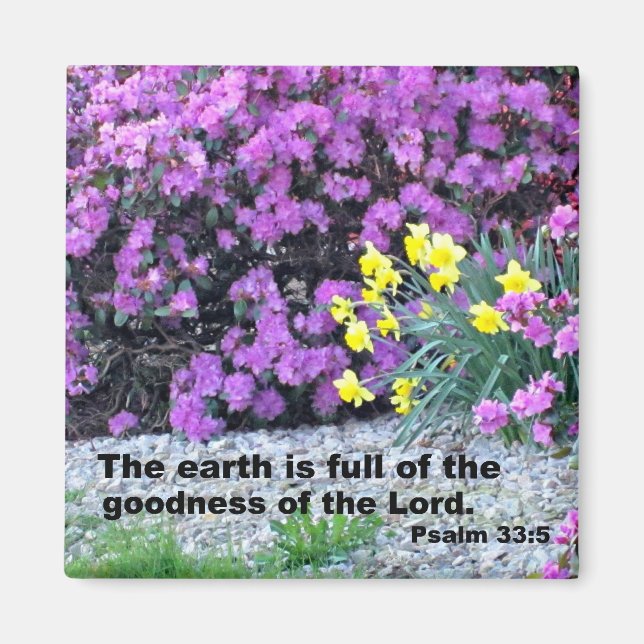 Psalm 33:5 magnet (Framsidan)
