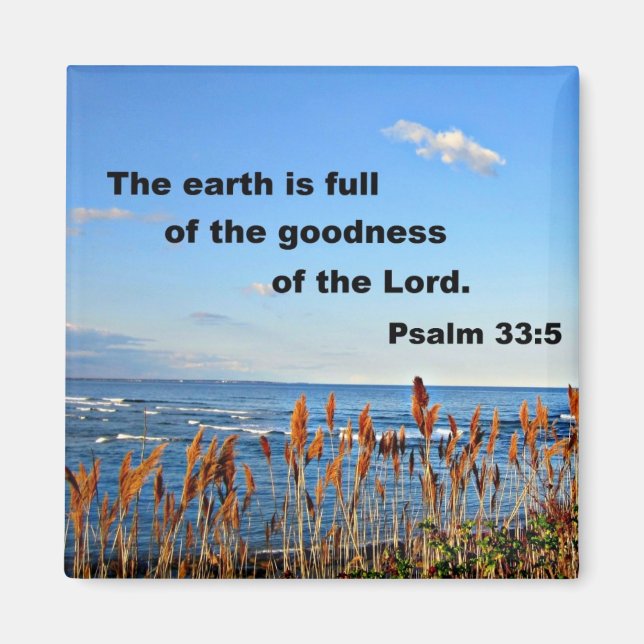 Psalm 33:5 magnet (Framsidan)