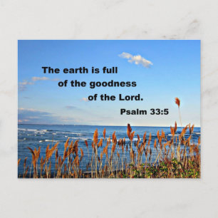Psalm 33:5 vykort