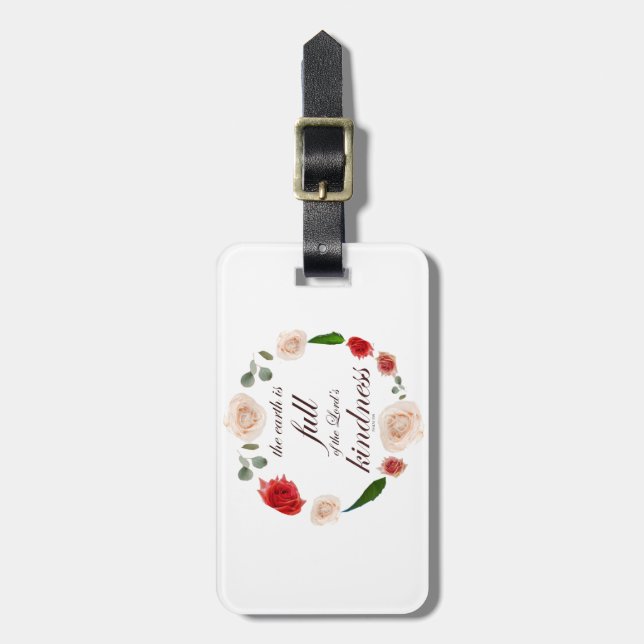 Psalm 33 fullt vänlighet bagagebricka (Vertikal Framsida)