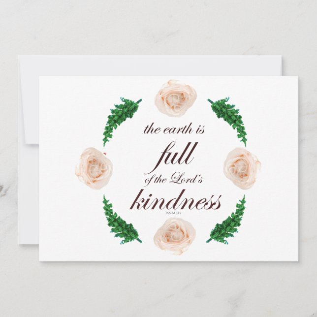 Psalm 33 fullt vänlighet inbjudningar (Framsida)