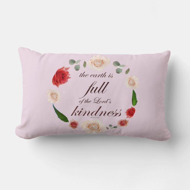 Psalm 33 fullt vänlighet lumbarkudde (Framsida)