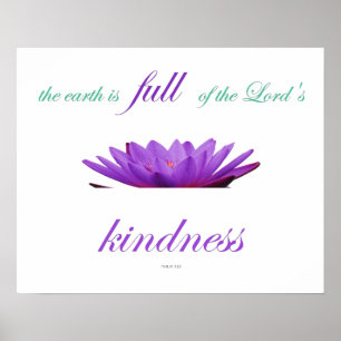 Psalm-33, Jorden är Fullt av Guds kindhet Poster
