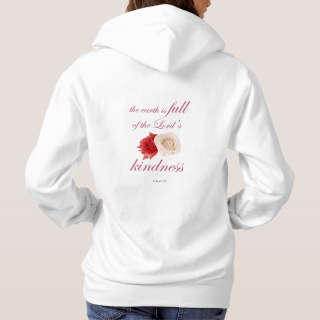 Psalm 33 - "Jorden är Fullt av Lord's Kindness T Shirt (Baksida)