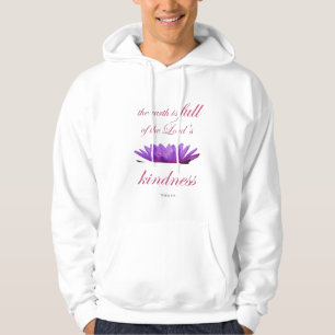 Psalm 33 lila lotus kinatiitet hoodie