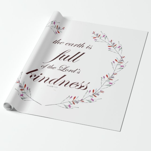 Psalm 33 presentpapper (Utrullad)