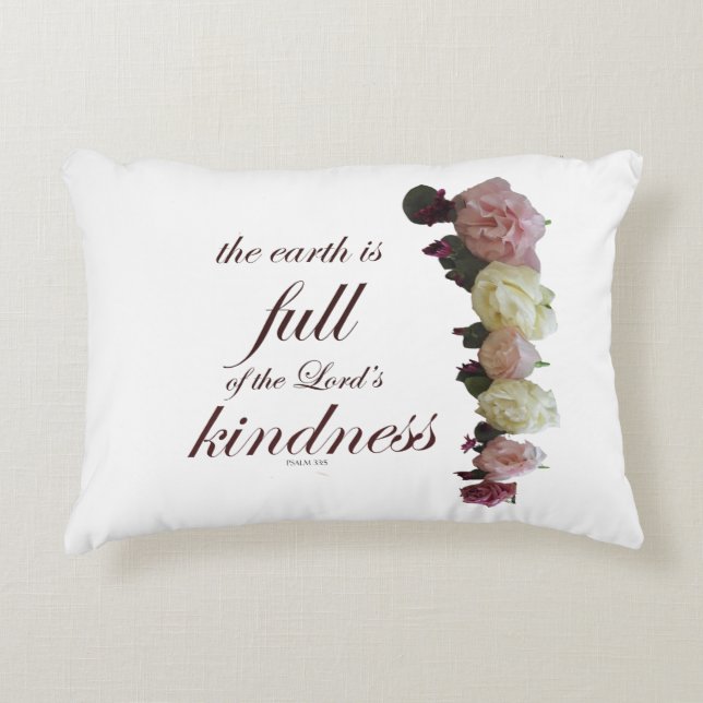 Psalm 33 prydnadskudde (Framsidan)