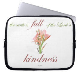 Psalm 33 Skript med Blommigt Art Laptop Fodral