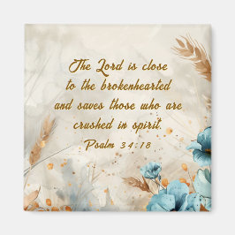 Psalm 34:18 Herren är nära brokenhearted Bible Magnet