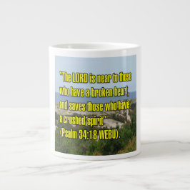 Psalm 34:18 WEBU Mugg Jumbo Mugg