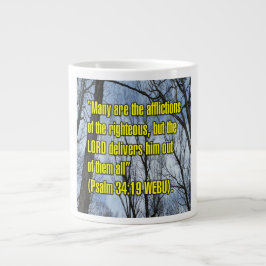 Psalm 34:19 WEBU Mugg Jumbo Mugg