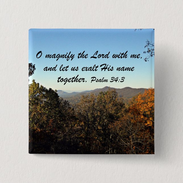 Psalm 34:3 knapp (Framsida)