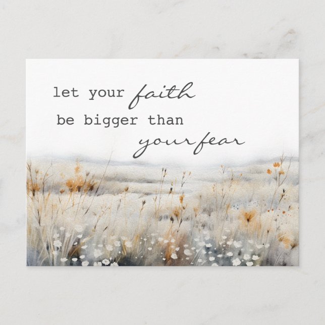 Psalm 34:4 Bibel och inspirationsoffert Christian Vykort (Framsida)