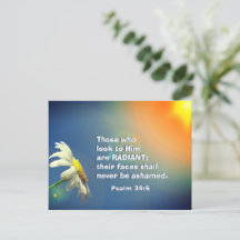 Psalm 34:5 De som tittar på honom är RADIANT Bible