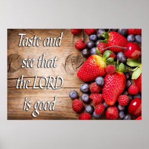 Psalm 34:8 poster