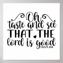 Psalm 34:8 Smakar och ser att Herren är Bra