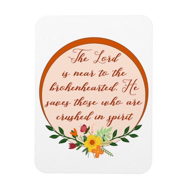 Psalm 34, Herren är nära den brutnaHearted Magnet (Vertikal)