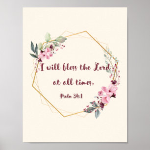 Psalm 34 Poster