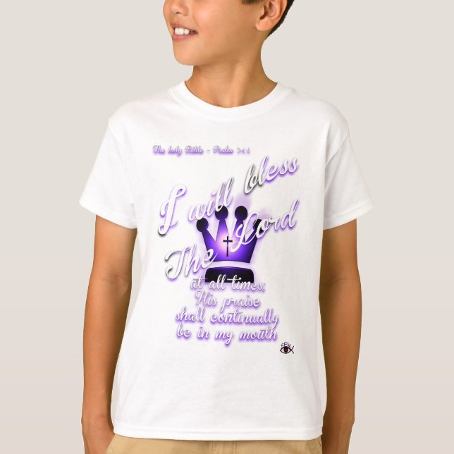Psalm 34 t-shirt (Framsida)