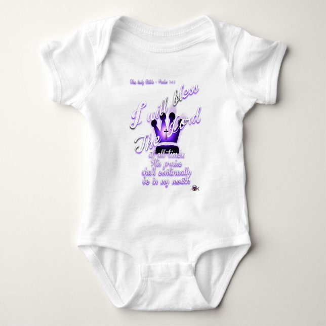 Psalm 34 tee shirt (Framsida)