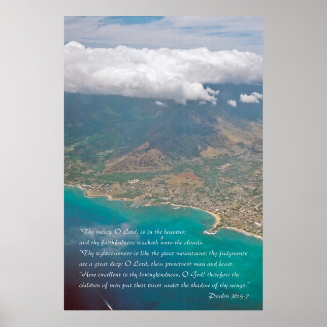 Psalm 36:5-7 Poster skript (Framsidan)