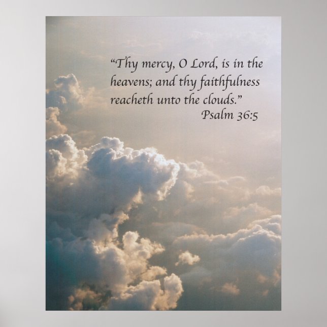 Psalm 36:5 poster (Framsidan)