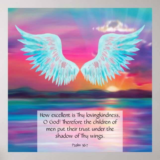 Psalm 36:7 poster (Framsidan)