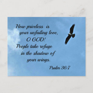 Psalm 36:7 vykort