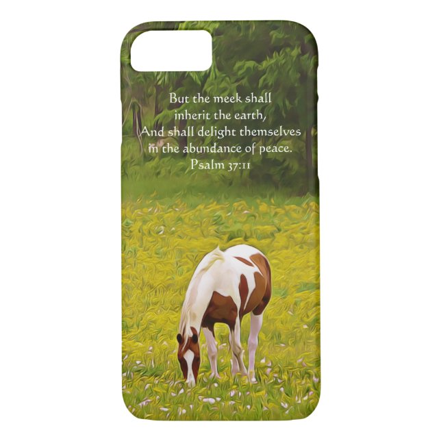 Psalm 37:11 Case-Mate iPhone skal (Baksida)