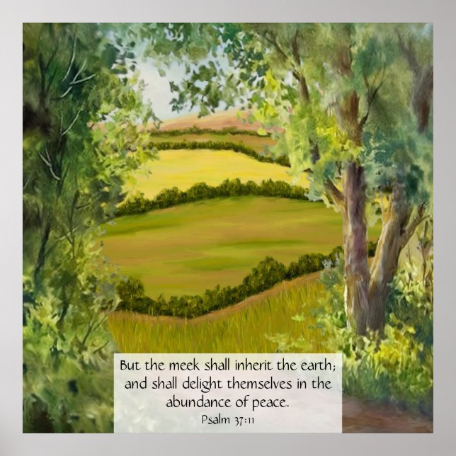 Psalm 37:11 poster (Framsidan)