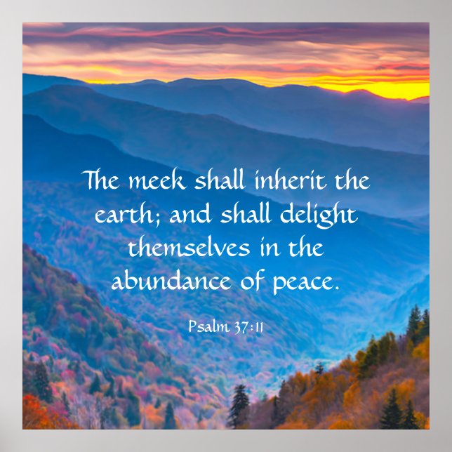 Psalm 37:11 poster (Framsidan)