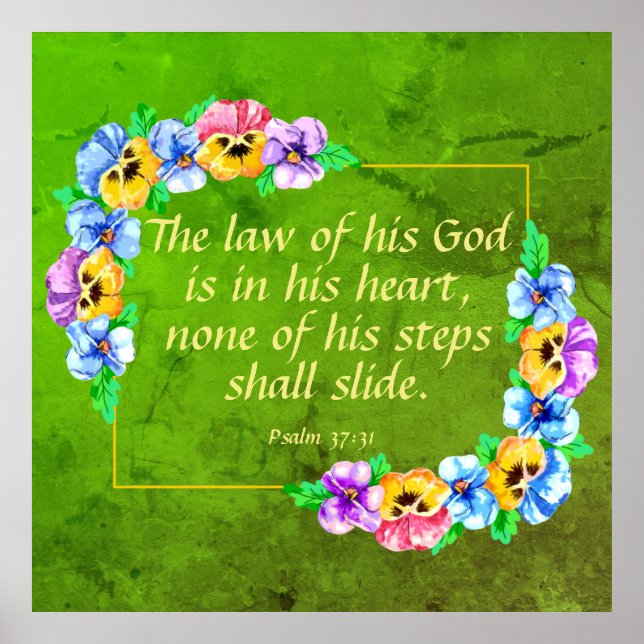 Psalm 37:31 poster (Framsidan)