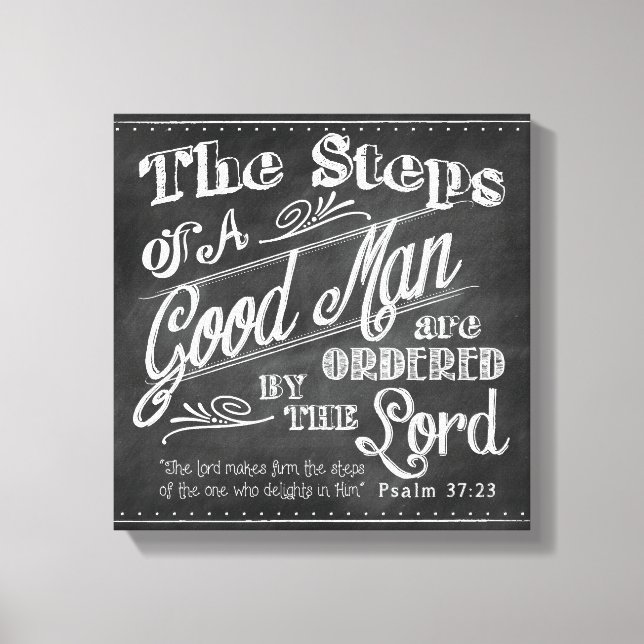Psalm 37:32 Wrapped Canvas Fars dag (Framsida)