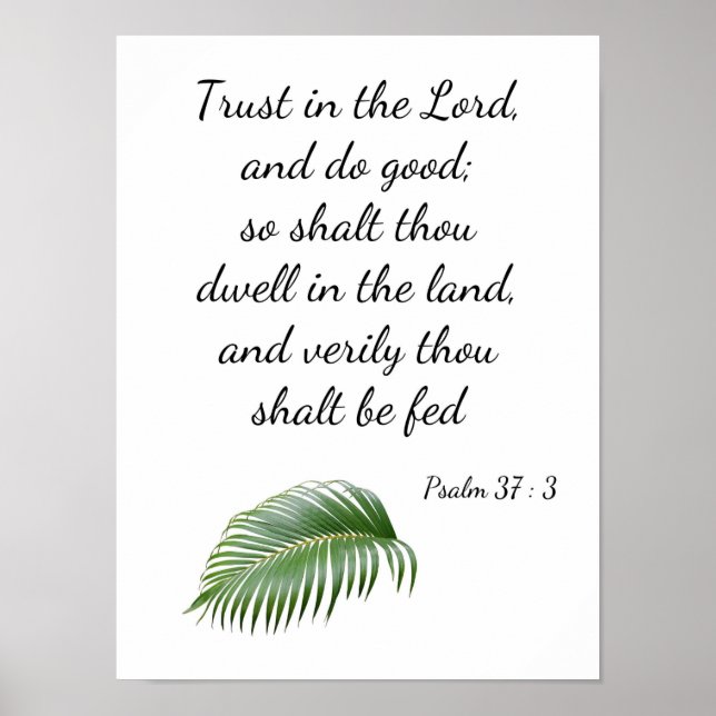 Psalm 37-3 poster (Framsidan)