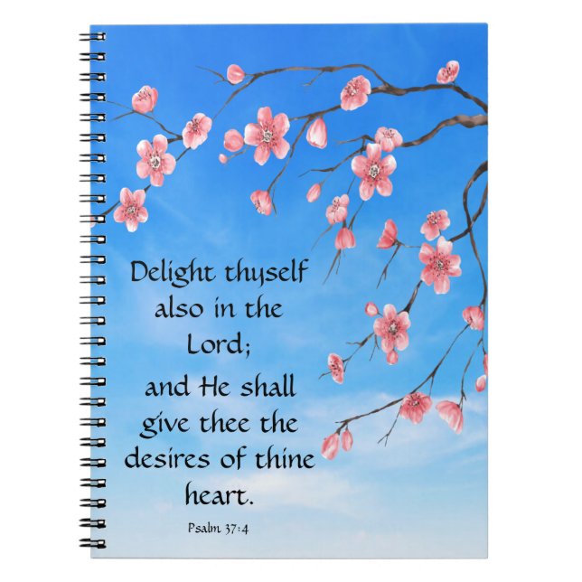 Psalm 37:4 anteckningsbok (Framsidan)