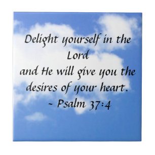 Psalm 37:4 kakelplatta
