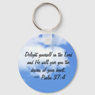 Psalm 37:4 nyckelring