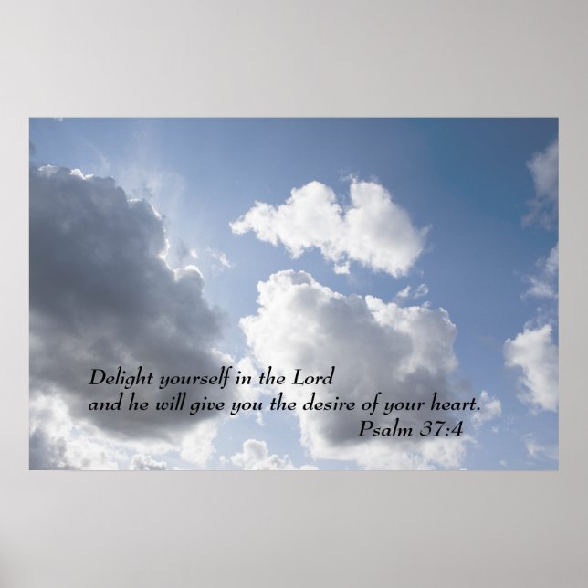 Psalm 37:4 poster (Framsidan)