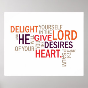Psalm 37:4 Tunnelbanan Art. Poster